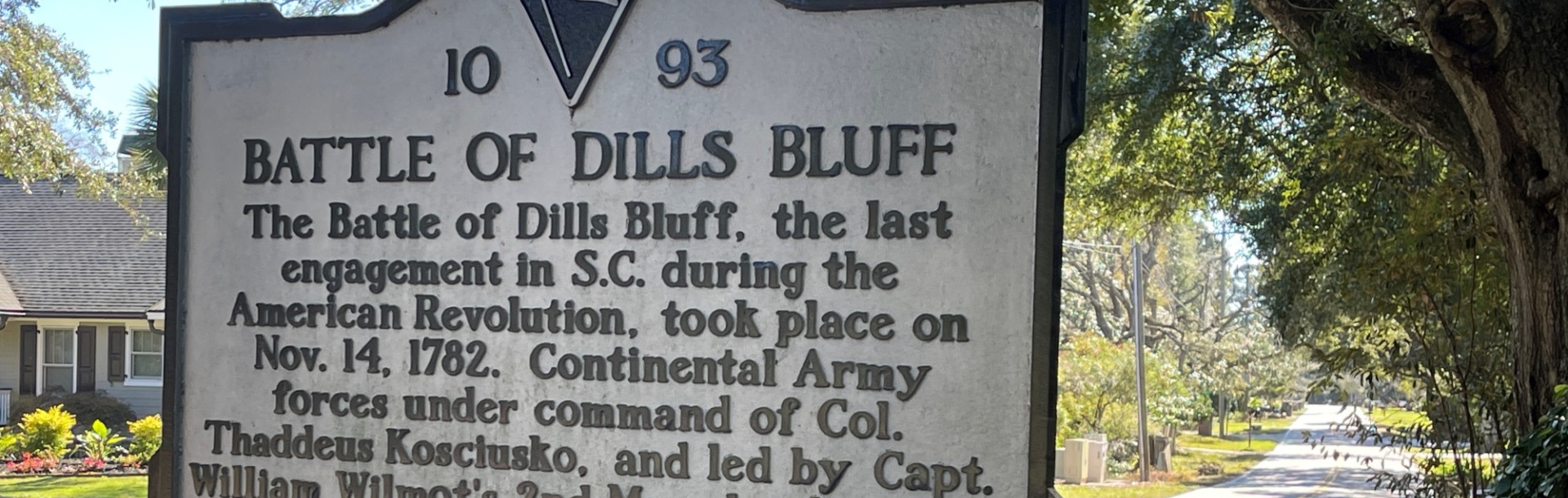 Battle of Dills Bluff Historic Plaque